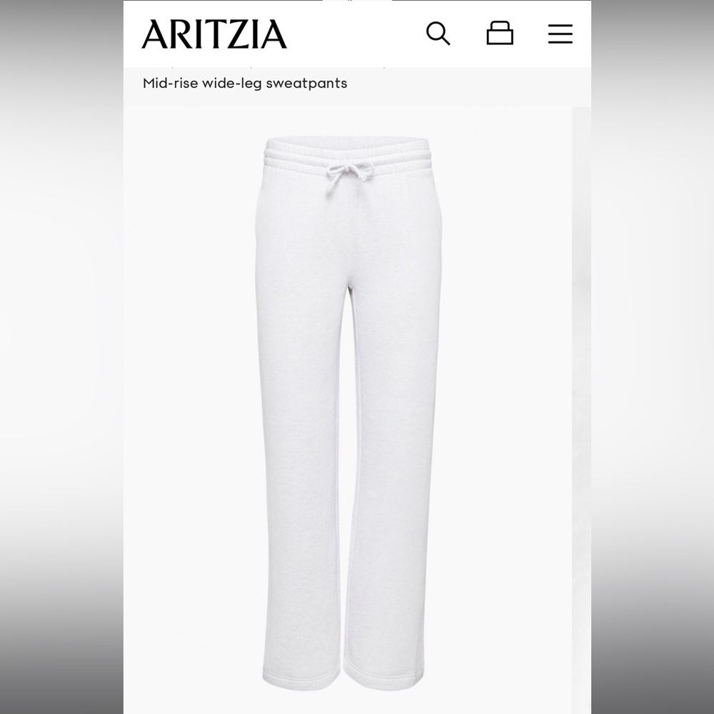 Aritzia wide leg sweatpants